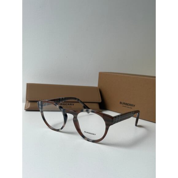 NEW Burberry BE2354 Grant Round Checked Print Frames - Picture 3 of 6